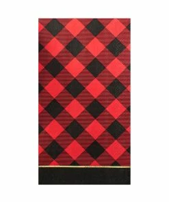 Sophistiplate Buffalo Check 3-Ply Guest Towel, 20-pk