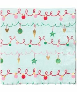 Sophistiplate Deck The Halls 2-Ply Lunch Napkin, 16-pk